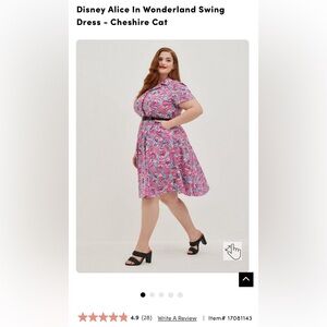 Torrid Disney Alice In Wonderland Swing Dress - Cheshire Cat